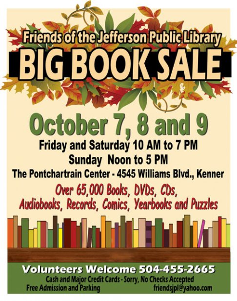 Friends of Jefferson Parish Library BIG BOOK SALE