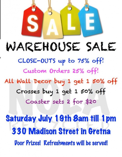 NOLA Recycled Warehouse Sale