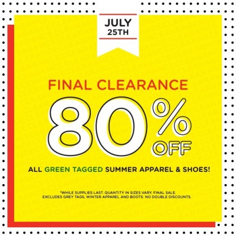 Once Upon A Child Final Summer Clearance Sale - Metairie, LA 