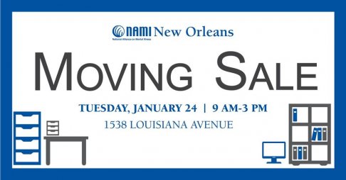 NAMI New Orleans Moving Sale